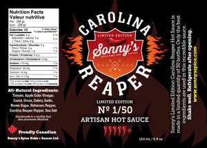 Limited Edition Carolina Reaper Hot Sauce